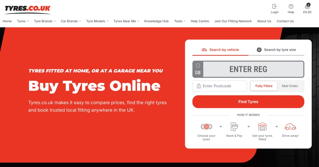 Tyres.co.uk Named as Most Popular UK Site to Buy Tyres Online